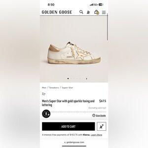 Golden goose men sneakers. Size is 42 used but good condition